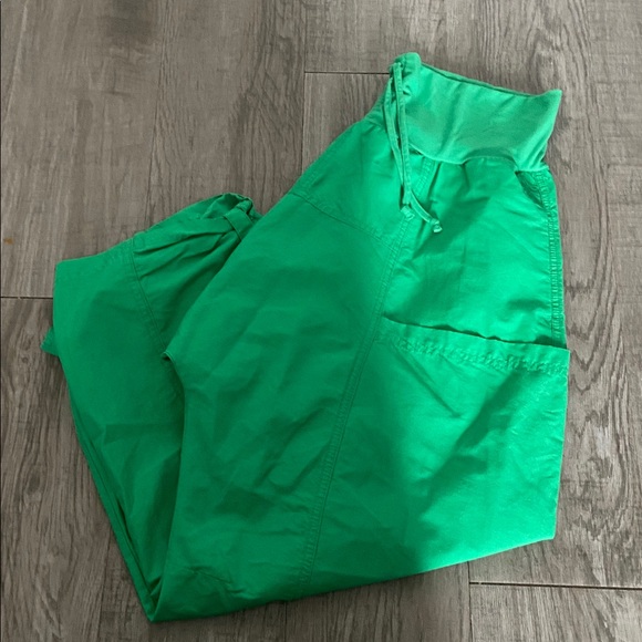 Free People FP Movement Cliff Hanger Harem Pants; Green Sheen; Size Large - Picture 13 of 13